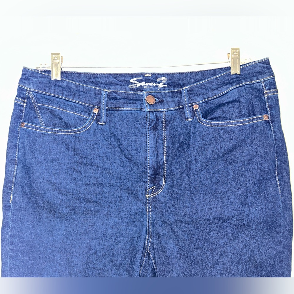 Seven7 Blue Skinny Ankle Jeans - Picture 2 of 8